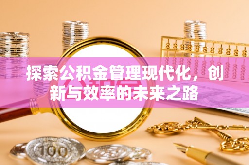 敦煌探索公积金管理现代化，创新与效率的未来之路