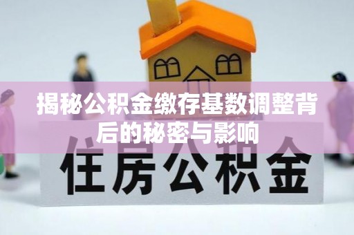 敦煌揭秘公积金缴存基数调整背后的秘密与影响