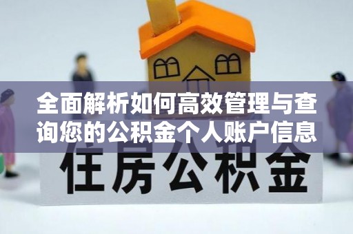 敦煌全面解析如何高效管理与查询您的公积金个人账户信息