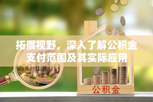 敦煌拓展视野，深入了解公积金支付范围及其实际应用