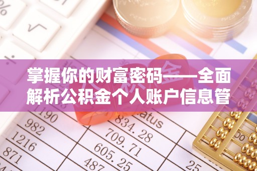 敦煌掌握你的财富密码——全面解析公积金个人账户信息管理与优化