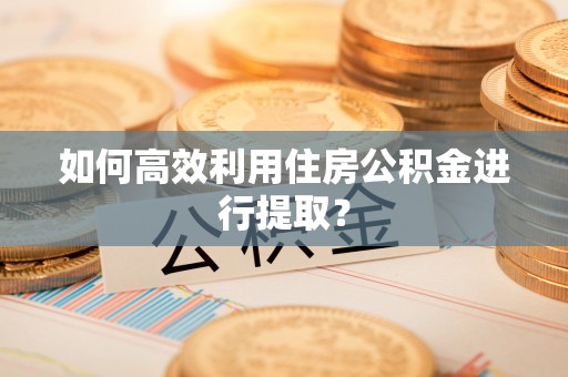 敦煌如何高效利用住房公积金进行提取？